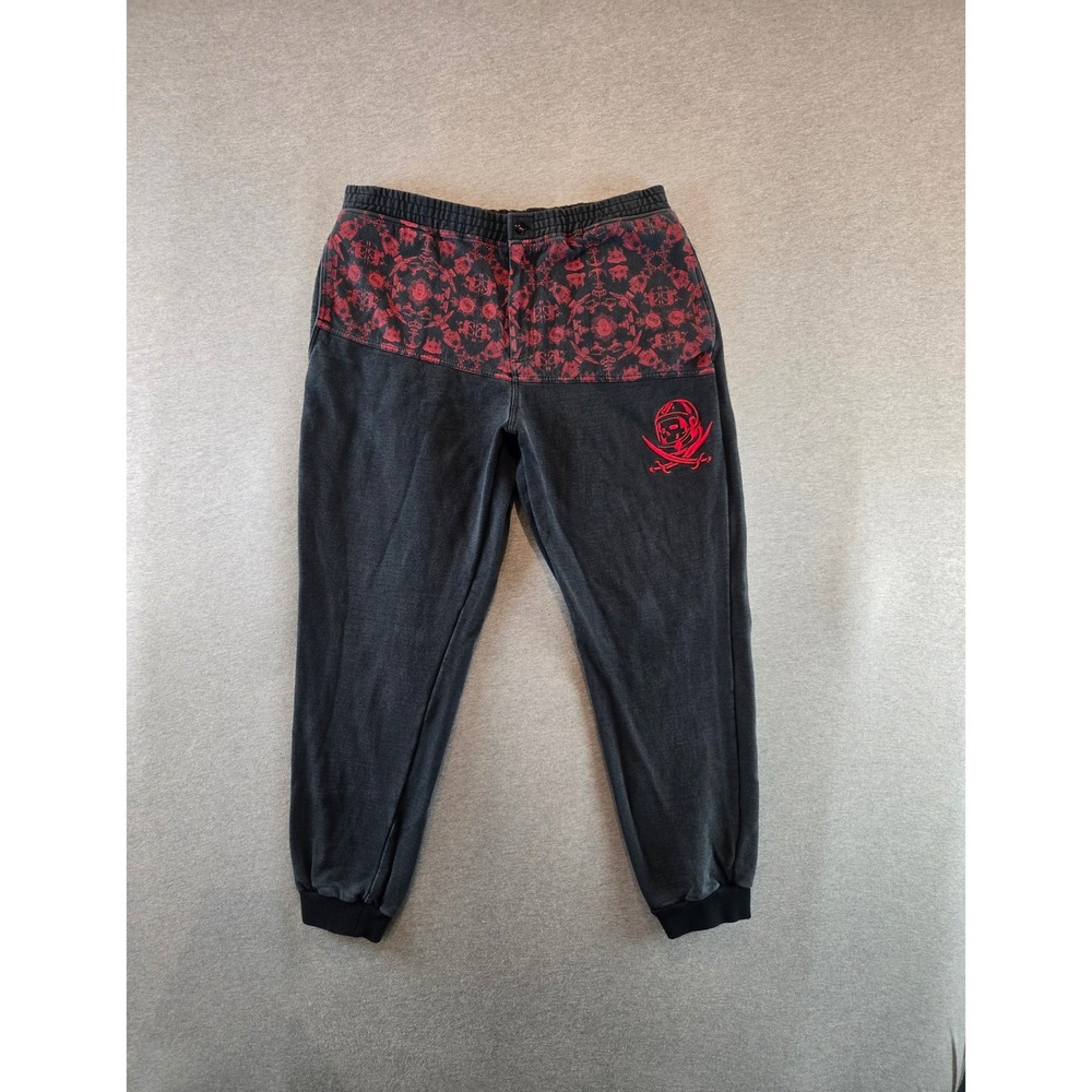 Billionaire Boys Club Sweatpants Mens XL Black Red Embroidered Logo Joggers